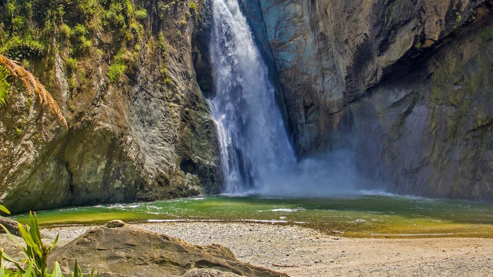 Jimenoa I waterfall. Jarabacoa, Dominican Republic