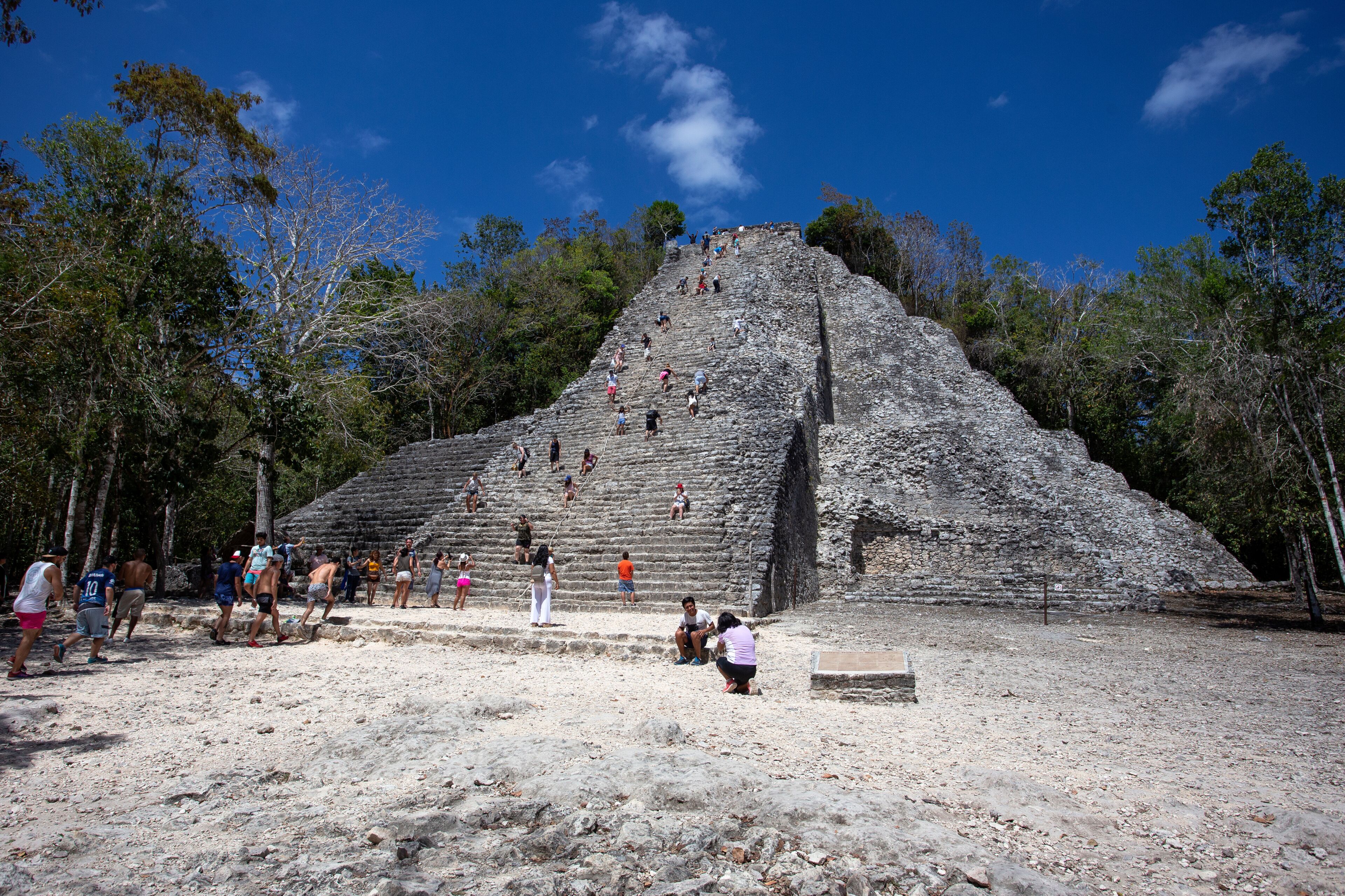 Yucatan, Mexico. Coba Maya ruins, March 20 2017 tourist