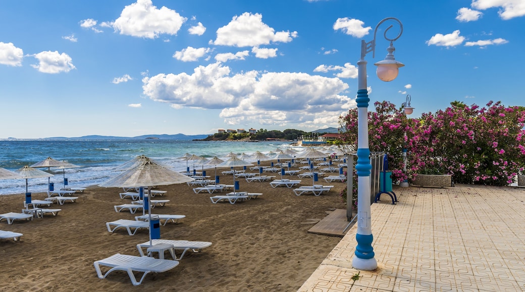 Ozdere Town coastal view in Turkey