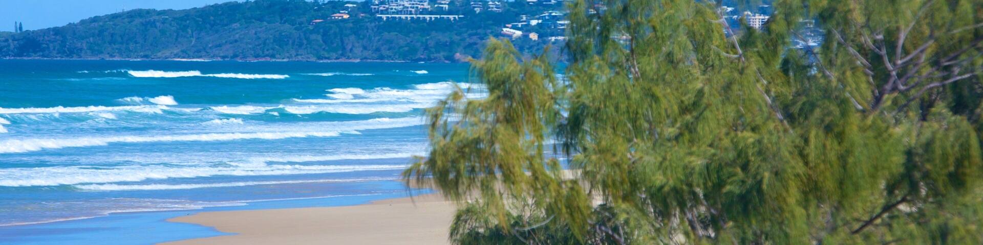 Peregian Beach which includes a beach