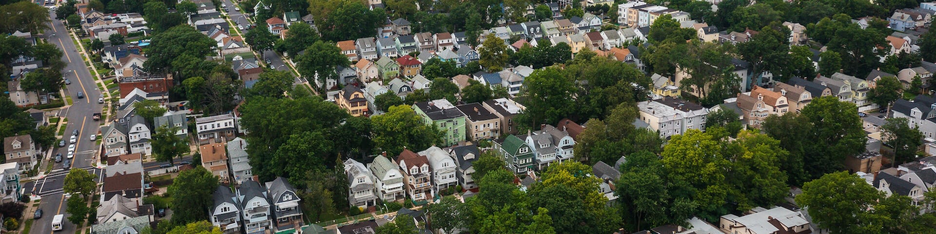 Aerial of East Orange New Jersey