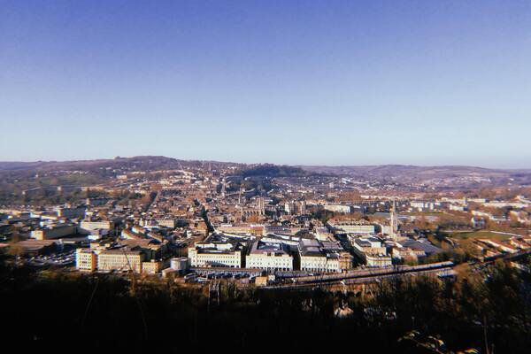 Amazing view of the city of Bath from Alexandra Park.