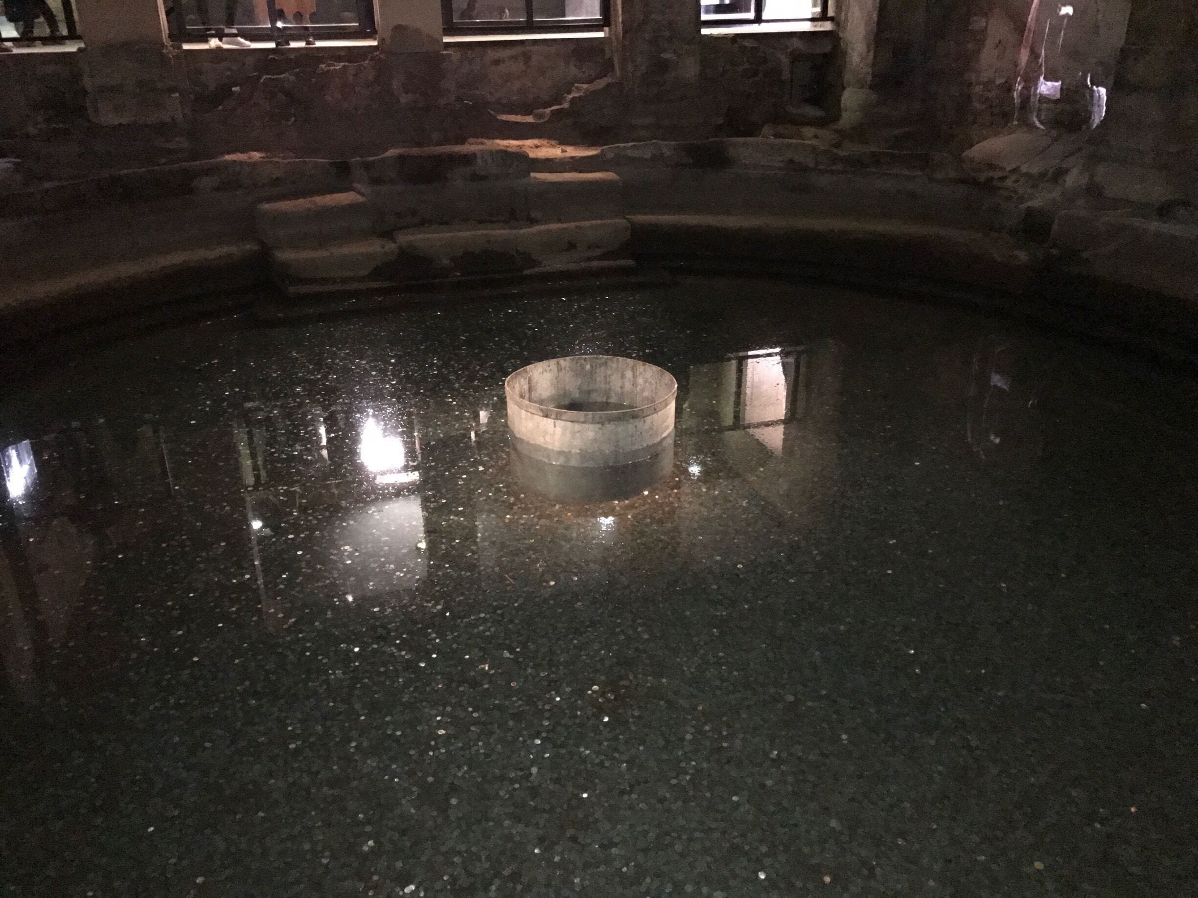 Shine from the coins ..