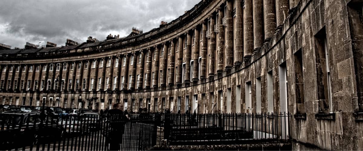 Classic Georgian architecture set on top of a stunning vantage point of the beautiful city of Bath.
