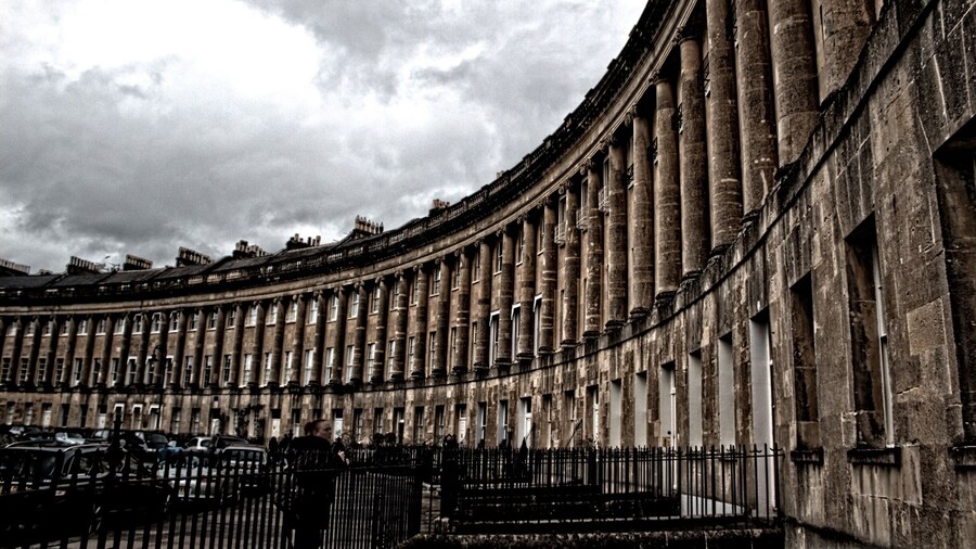 Classic Georgian architecture set on top of a stunning vantage point of the beautiful city of Bath.