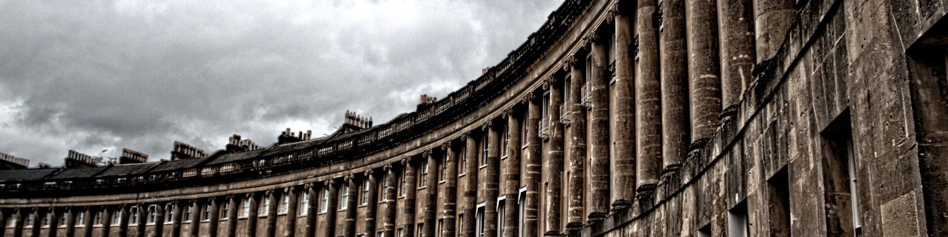 Classic Georgian architecture set on top of a stunning vantage point of the beautiful city of Bath.