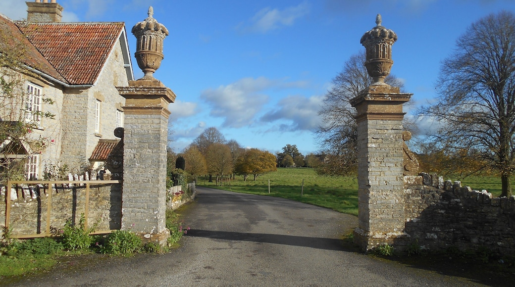 The gatehouse of Lytes Cary, a National Trust property in Somerset.