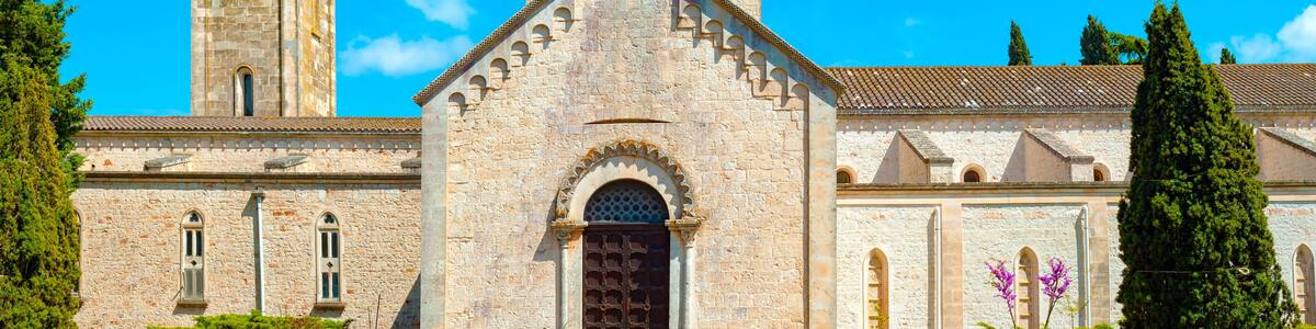 Sanctuary aBBEY "Madonna della Scala", Noci. Apulia. Italy.