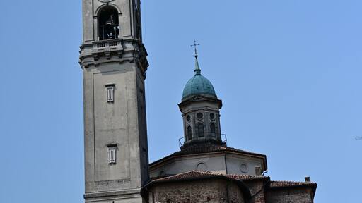 Campanile chiesa Lomazzo, Milano, Lombardia, Italia