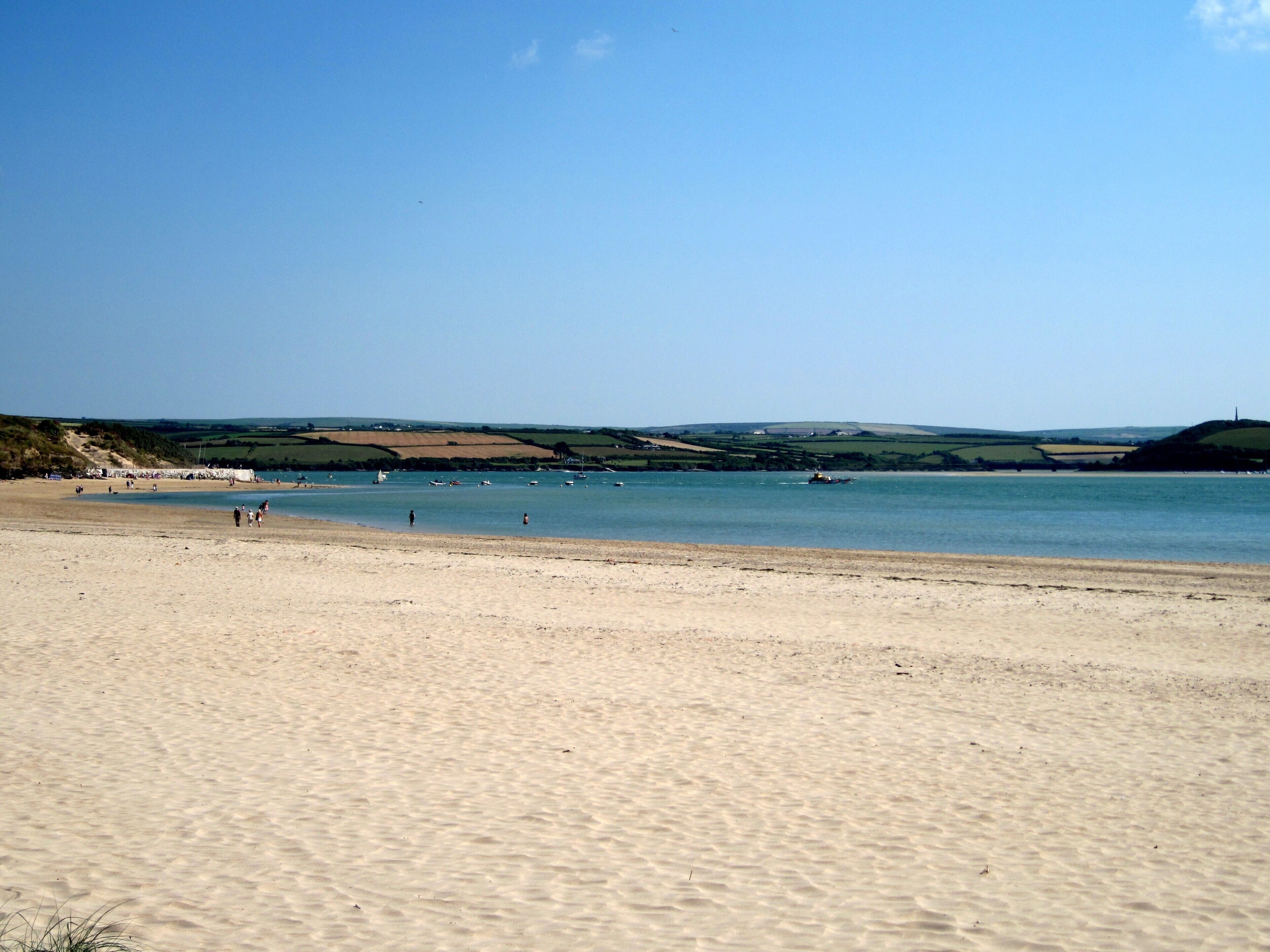 Mündungstrichter des Flusses Camel an der Padstow Bay in Cornwall, England