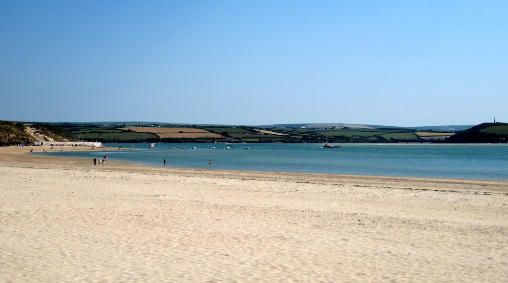 MĂŒndungstrichter des Flusses Camel an der Padstow Bay in Cornwall, England