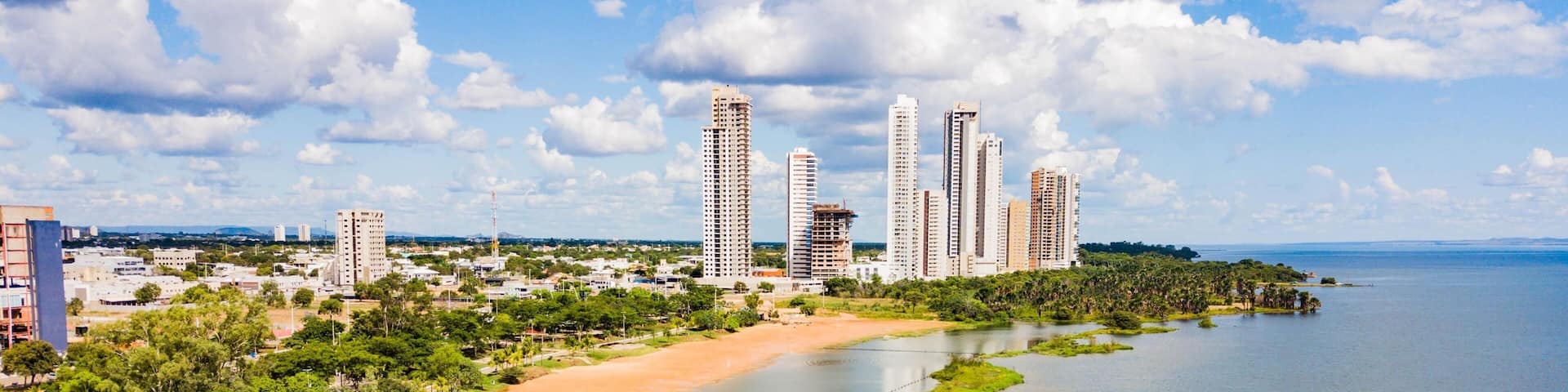 Aerial view of Praia da Graciosa, Palmas, Tocantins