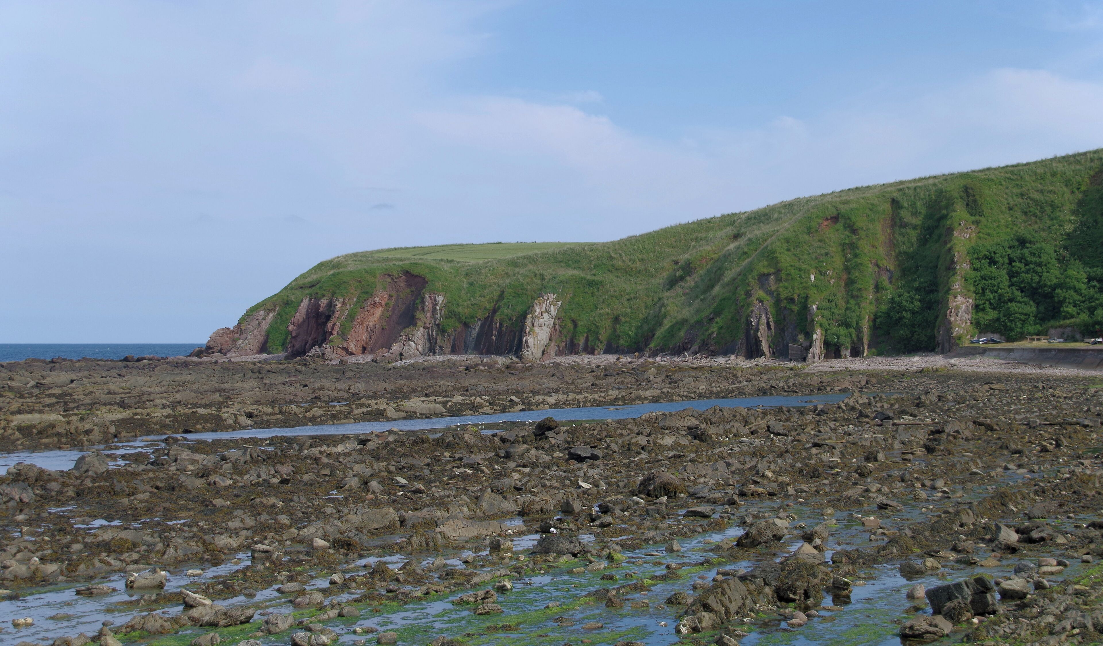 The cove at Burnmouth, just across the border into Scotland.