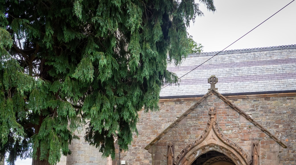 Porch of the Parish Church of Saint Peter and Saint Paul, Holsworthy, Devon, UK.