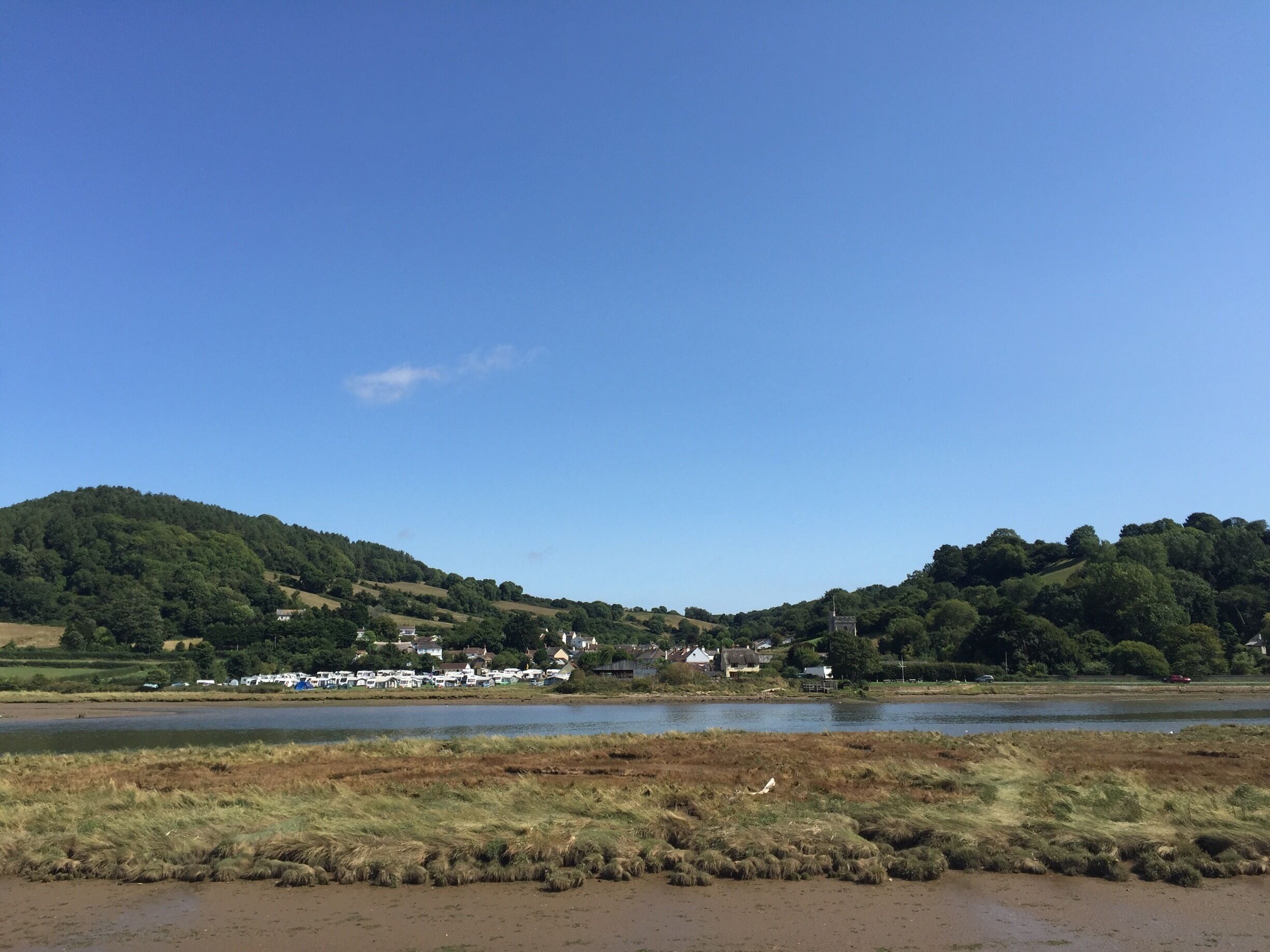 Seaton Wetlands taken from the tram between Colyton and Seaton