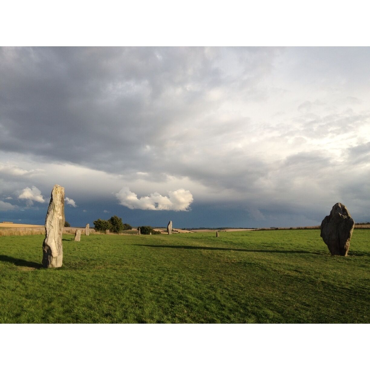 Really happy with light and the little white cloud in this shot of a few of the avenue stones at Avebury. As I left there was a small rainbow over the stone at the centre but I couldn't stop to get a photo so I'm afraid the image was just for me!