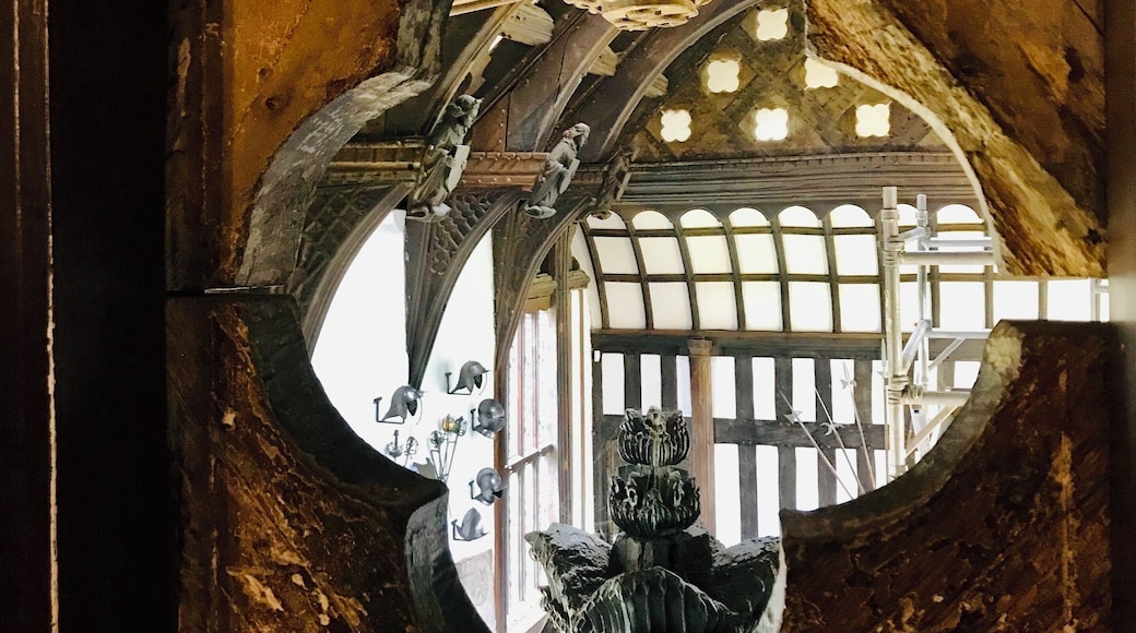 Amazing building which includes this spy hole into the Main Hall. Probably part of priest escape route during the Elizabethan suppression of Catholics.