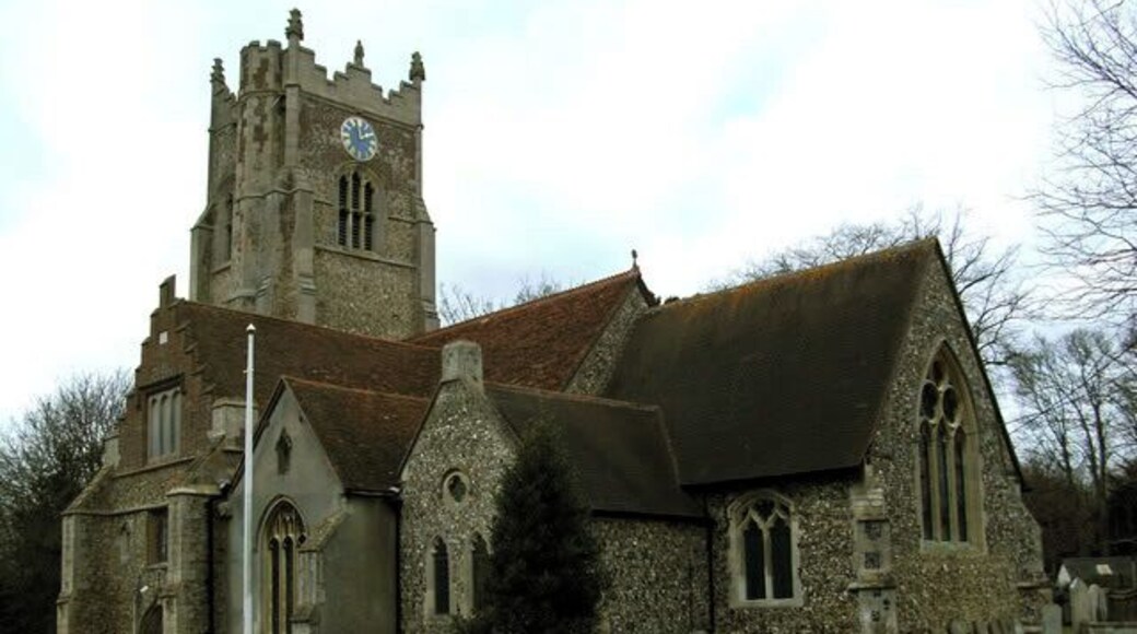 St Andrew's parish church, Great Yeldham, Essex, seen from the southeast