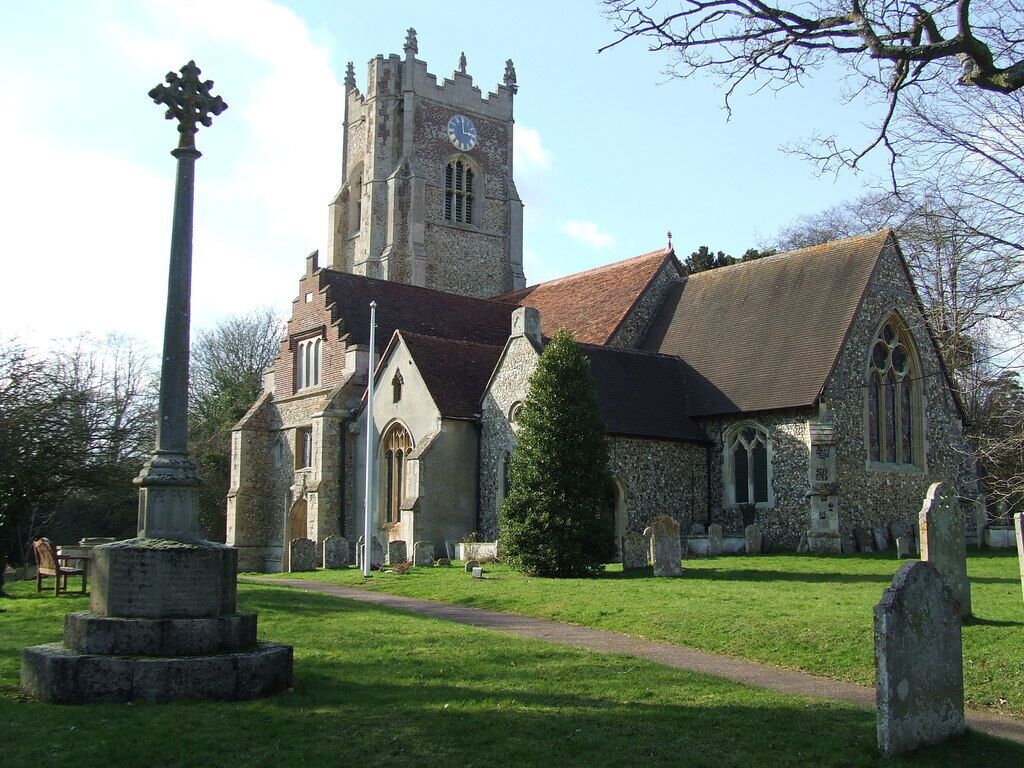 St Andrew's parish church, Great Yeldham, Essex, seen from the southeast