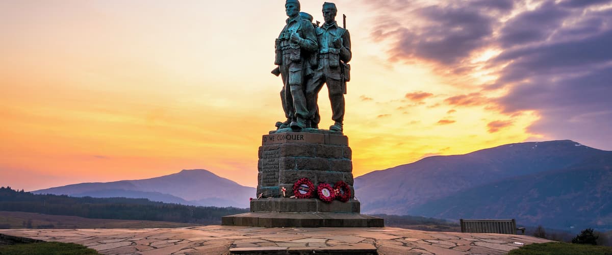 The Commando Memorial in Lochaber, Scotland is another one of those spots I kept on "photography" list. This place has a charming atmosphere and breathtaking views, but it's always busy with visitors or the conditions are not right. This time I was lucky for a beautiful sunset at the background and the temperature kept most of the people away, so I was there almost alone. If you have a moment, make sure you google this listed monument, as it is fascinating reading.