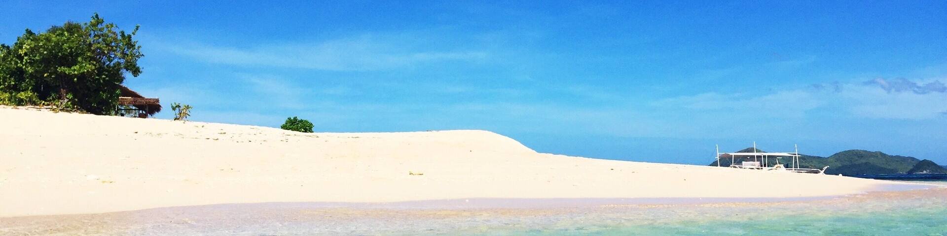 Paradise. Go early so you can have the whole island to yourself!