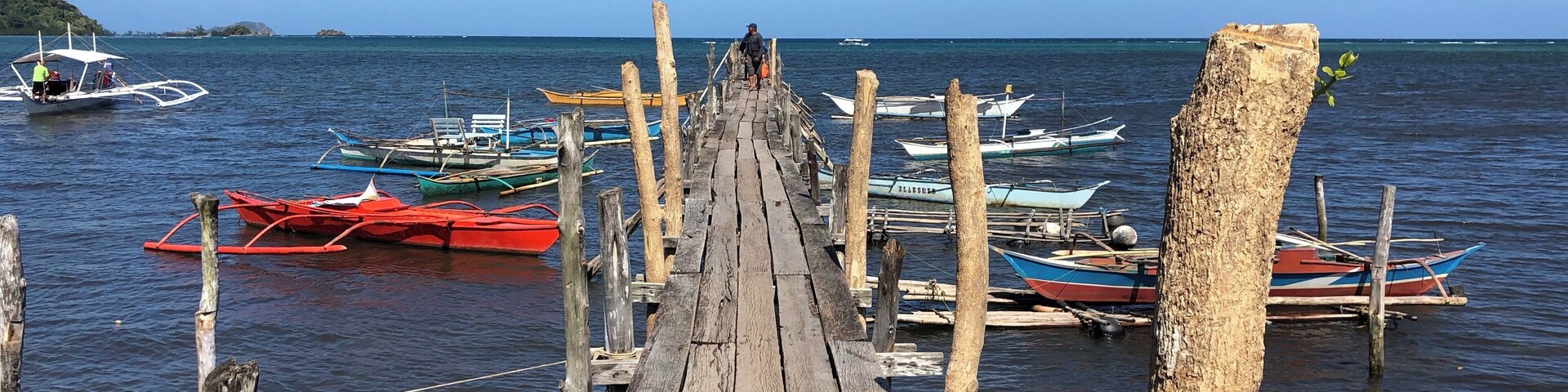 This is the place to board the boat to go swim with Dugong in the Philippines; restricted to 40-60 people a day