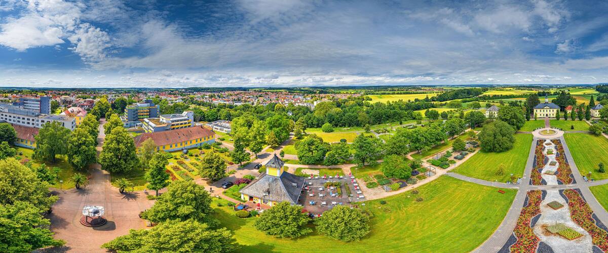 bad rappenau health resort germany europe 360° aerial panorama @ 40 m altitude