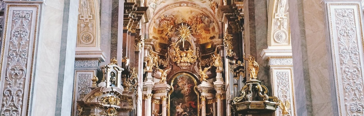Klosterneuberg Monastery is just 30 minutes outside of Vienna, and is a great day trip. The Monastery's beautiful baroque style church is breathtaking.