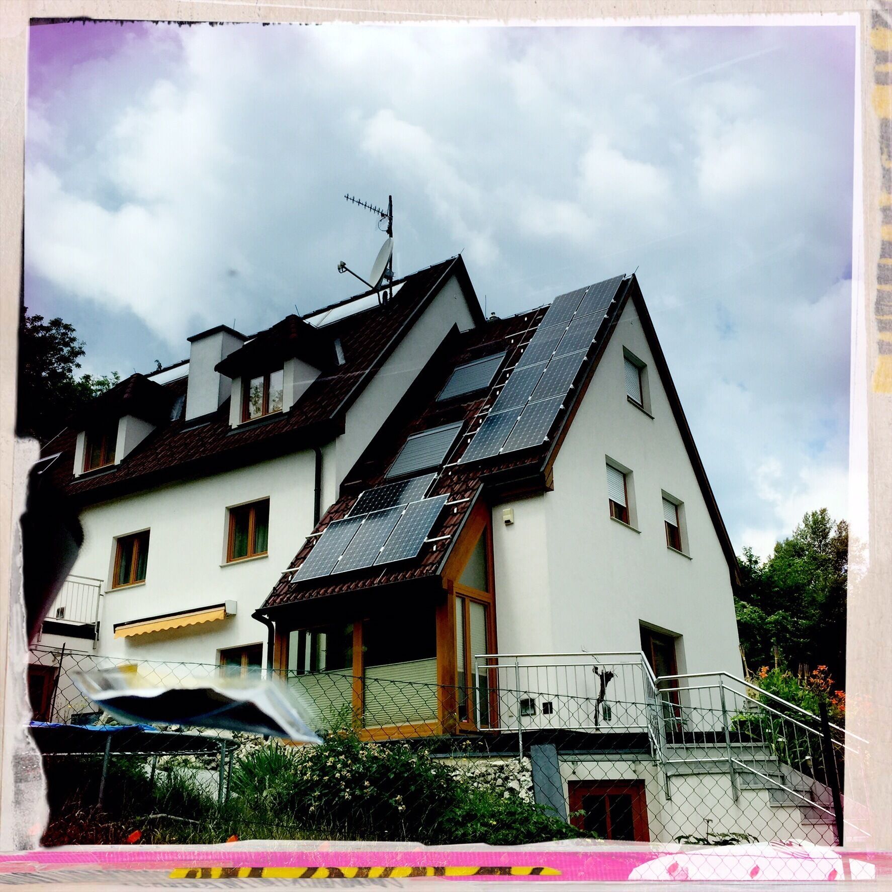 Tpical Austrian house in hills
