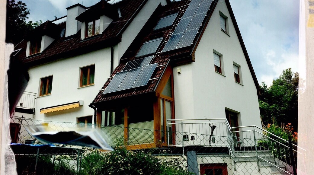 Tpical Austrian house in hills