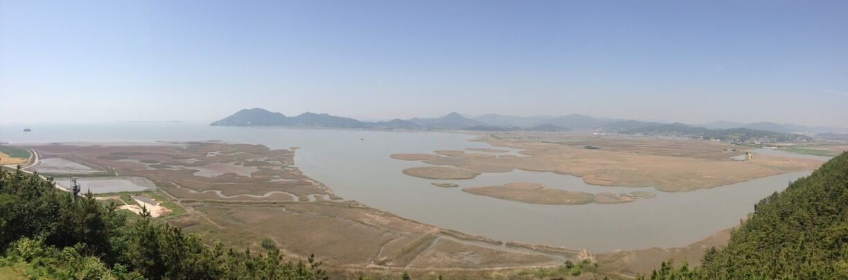 Beautiful view over Suncheon Bay, South Korea. 