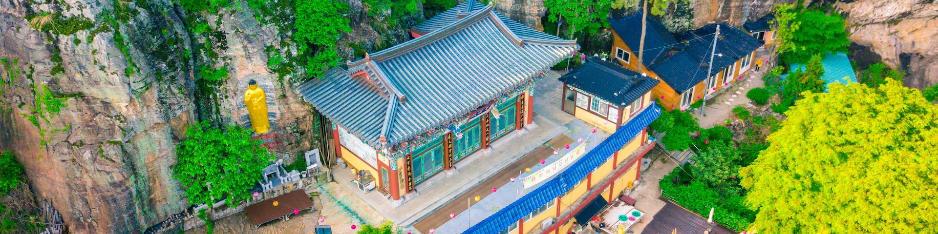 View of beautiful Korea temple