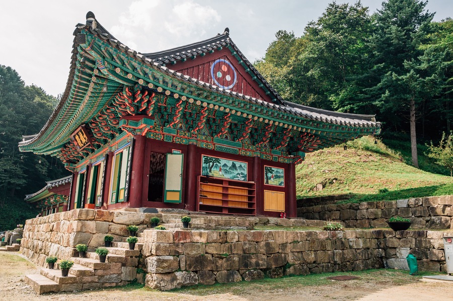 Guryongsa temple in Chiaksan mountain national park, Wonju, Korea