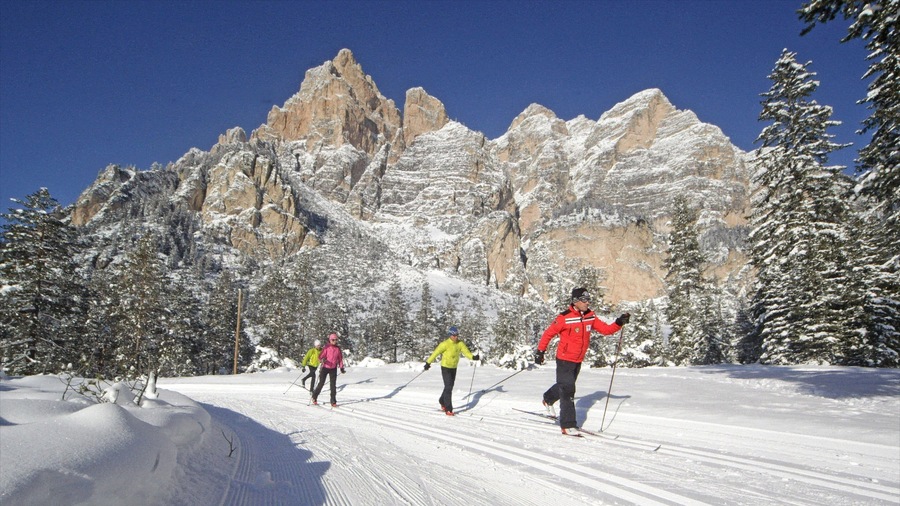 Alta Badia montrant ski, neige et montagnes