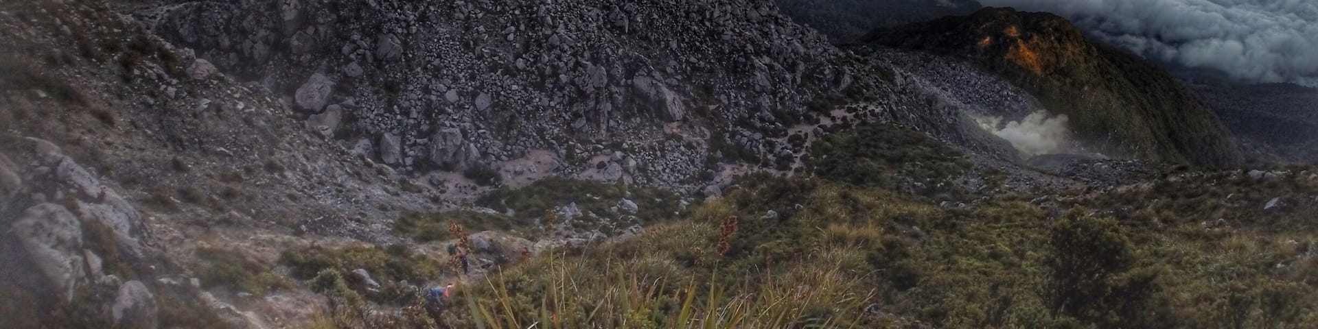 Just a few meters away from the summit of the highest mountain in the Philippines.