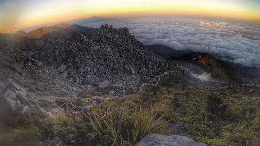Just a few meters away from the summit of the highest mountain in the Philippines.