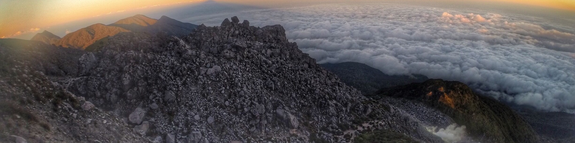 Just a few meters away from the summit of the highest mountain in the Philippines.