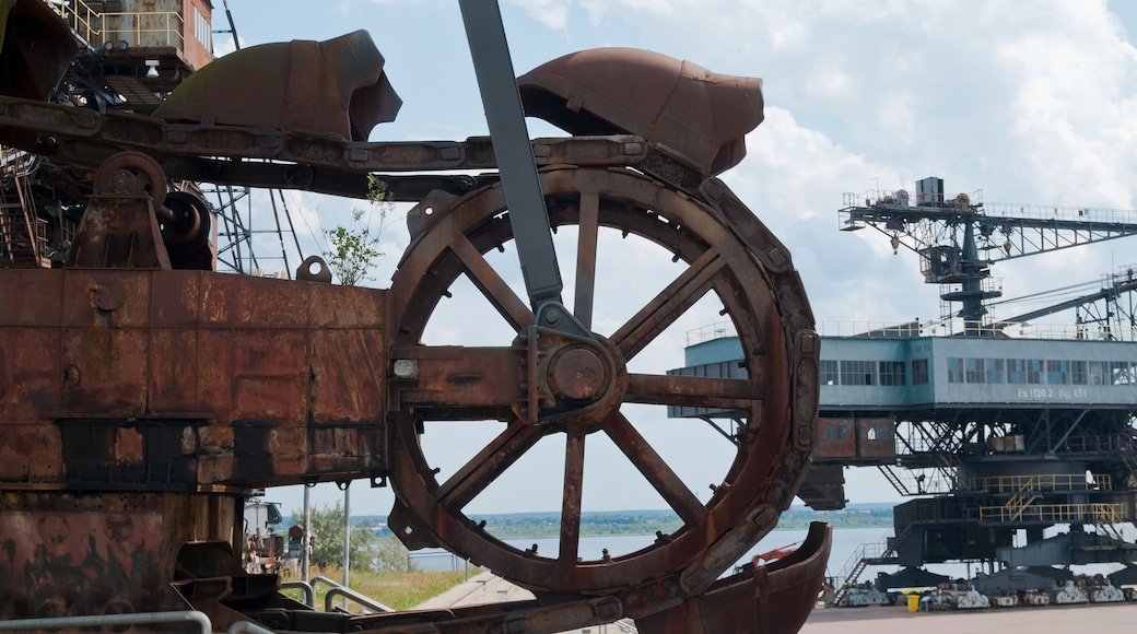 Ferropolis, Stadt aus Eisen, Sachsen-Anhalt, Deutschland