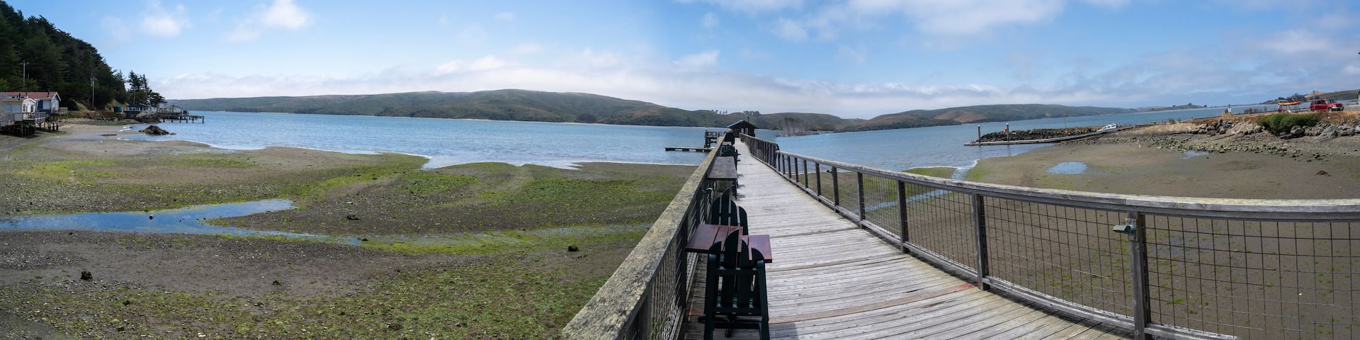 Tomales Bay, California landscape panorama.
