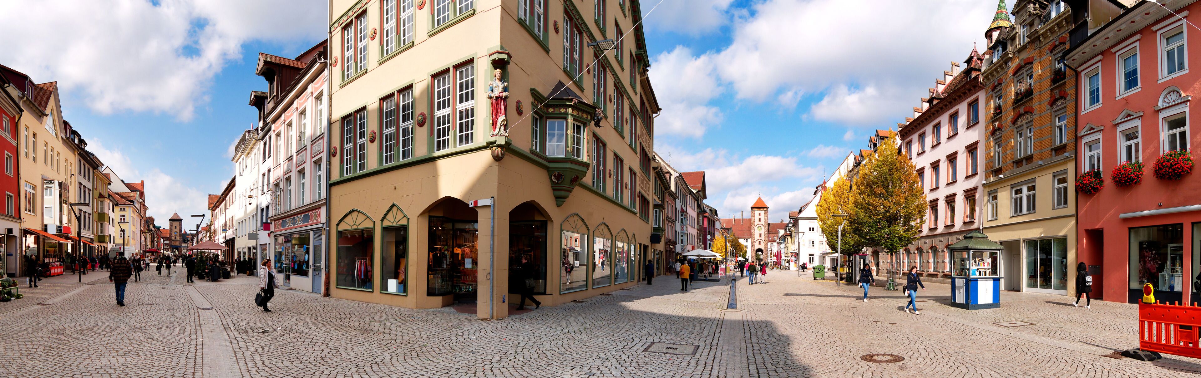 Panorama of the medieval village Villingen-Schwenningen in Black Forest, Germany
