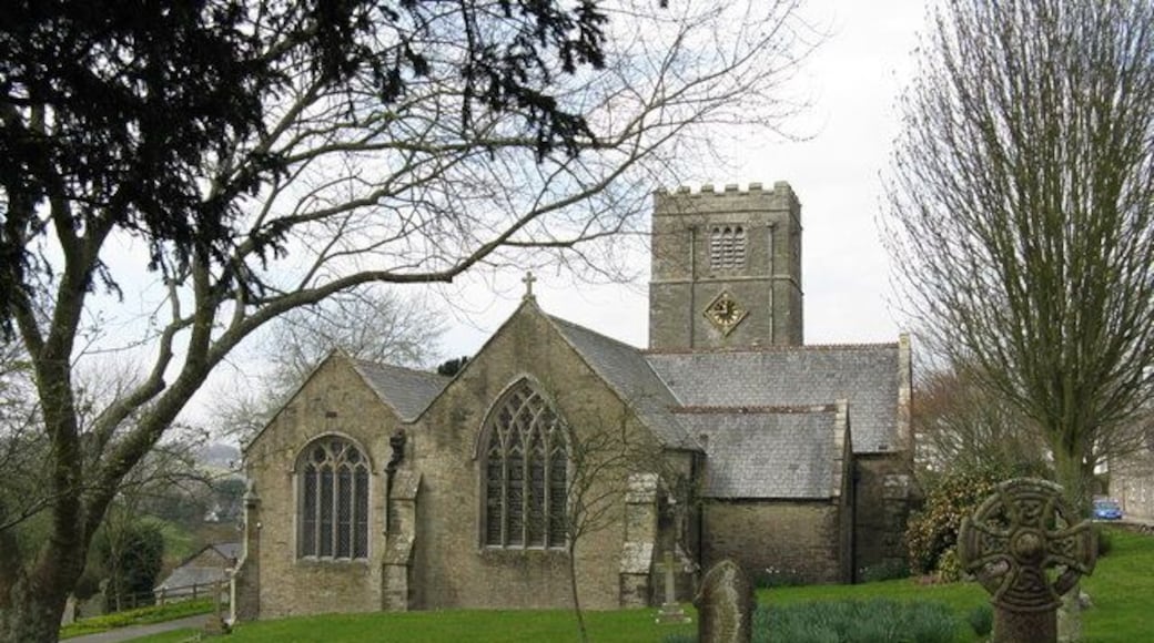 St Andrew's parish church, Tywardreath, Cornwall, seen from the east