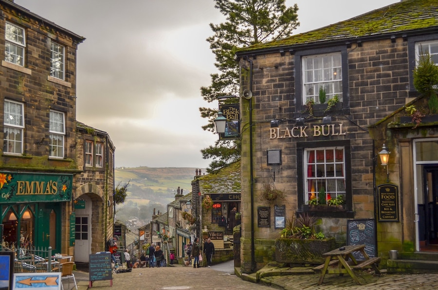 The charm of the quintessential English village @ Haworth, Yorkshire, UK (Jan 2013): the village home of the Brontes.