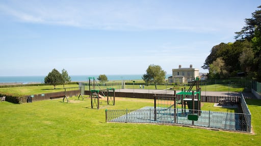 Lynmouth Devon England UK park near the seafront
