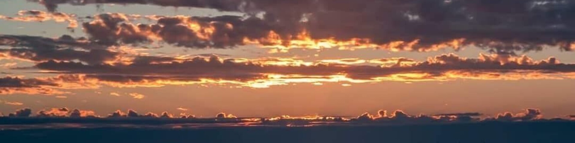 Rhyl beach at sunset