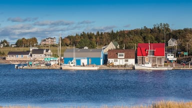 Canada, Prince Edward Island, Stanley Bridge. Small fishing harbor.
