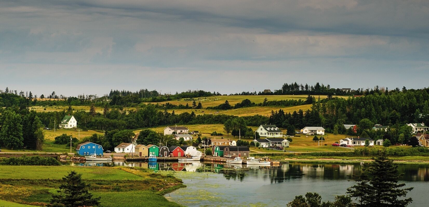 There are many small villages across the Island.