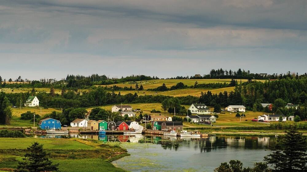 There are many small villages across the Island.