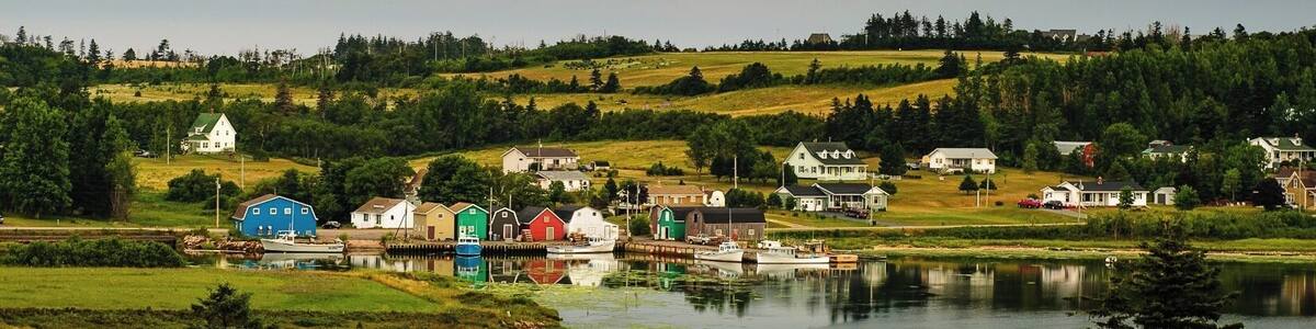 There are many small villages across the Island.