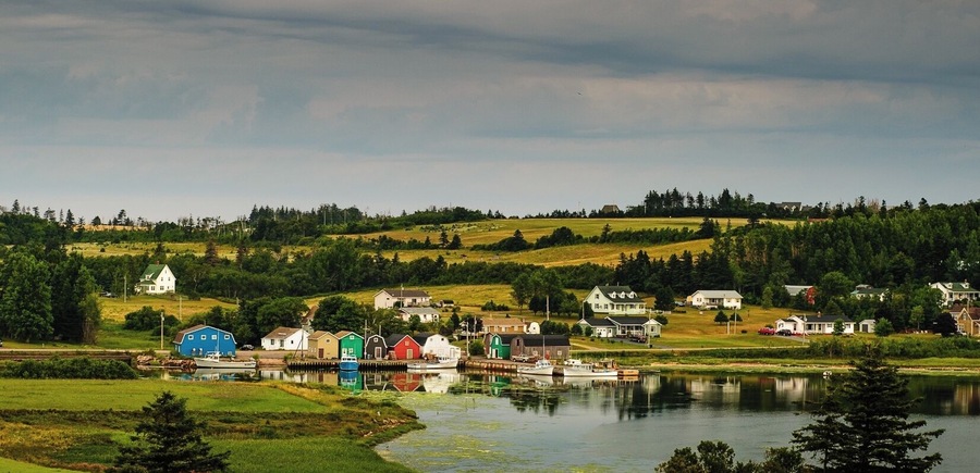 There are many small villages across the Island.