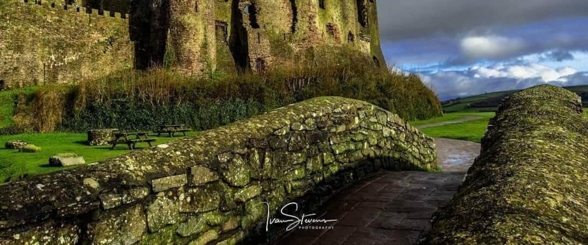 Castle in Laugharne, Wales. Was taken in January this year with overcast and changeable weather.